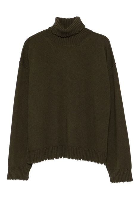 high neck top woman military green UMA WANG | UK7154UW480
